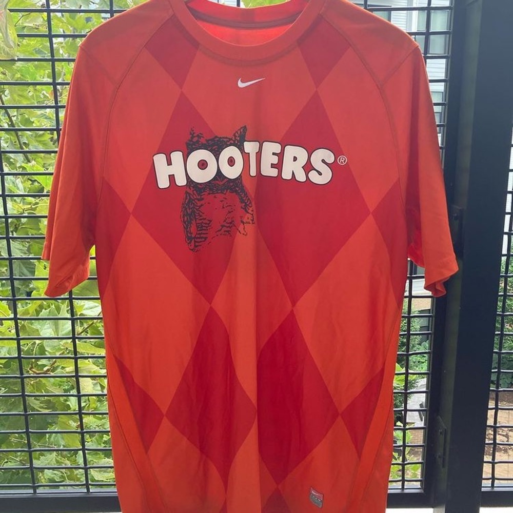 Vintage Rare Nike Hooters Wings Soccer Jersey
